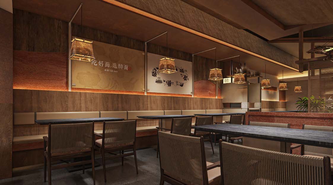 醉面|面馆连锁门店空间与就餐场景细节